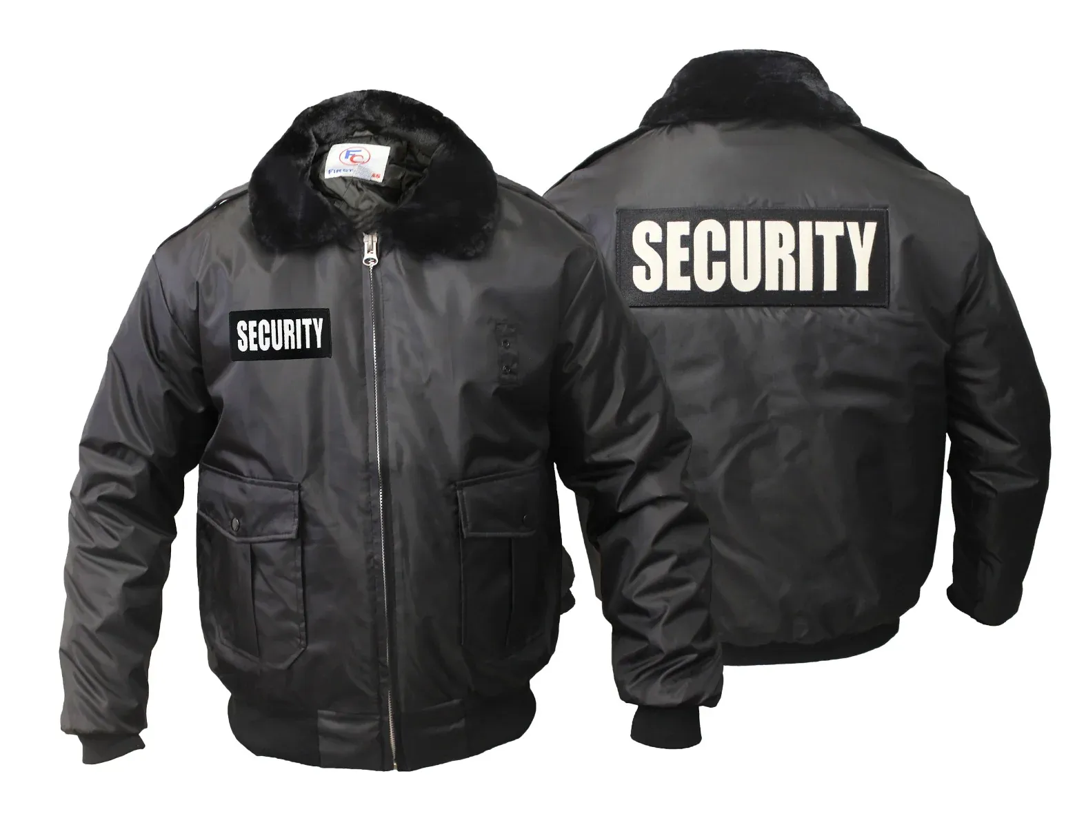 [ CUSTOMIZED ] Watch-Guard Bomber Jacket (Black) with Reflective Security ID