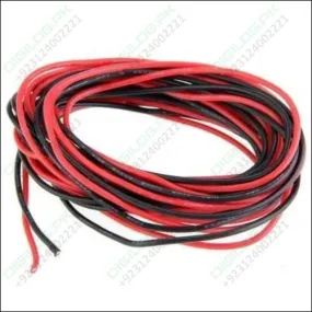 1 Meter Red And Black 10a 220v Flexible Wire In Pakistan