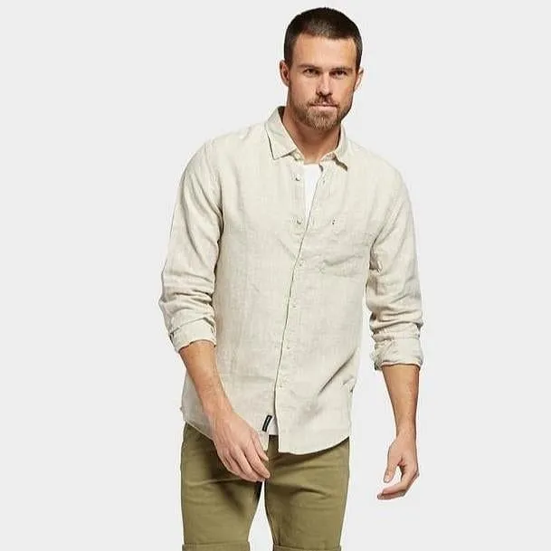 Academy Brand Men's Hampton Long Sleeve Shirt - Oatmeal