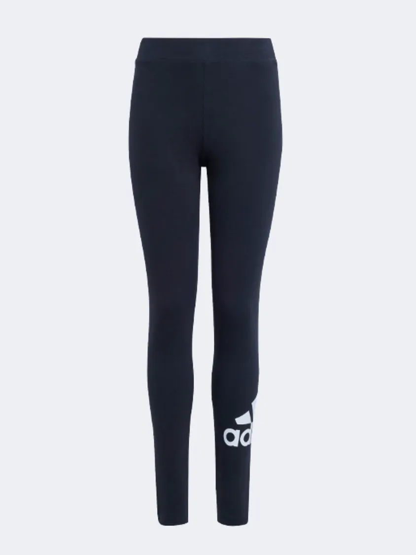 Adidas Essentials Big Logo Cotton Gs-Girls Sportswear Tight Black/White