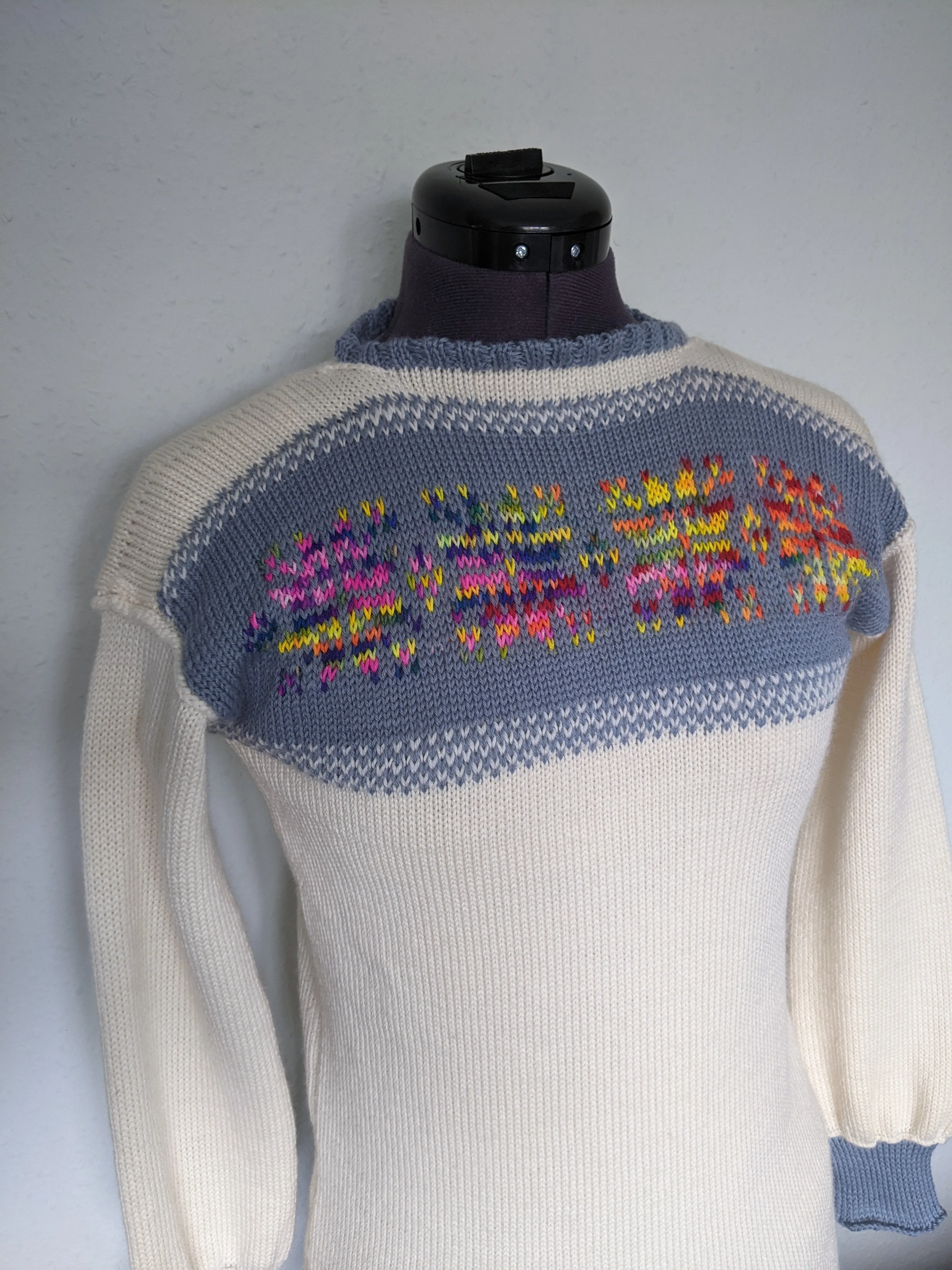 Adults The 'Rainbow Snowflake' Merino Jumper