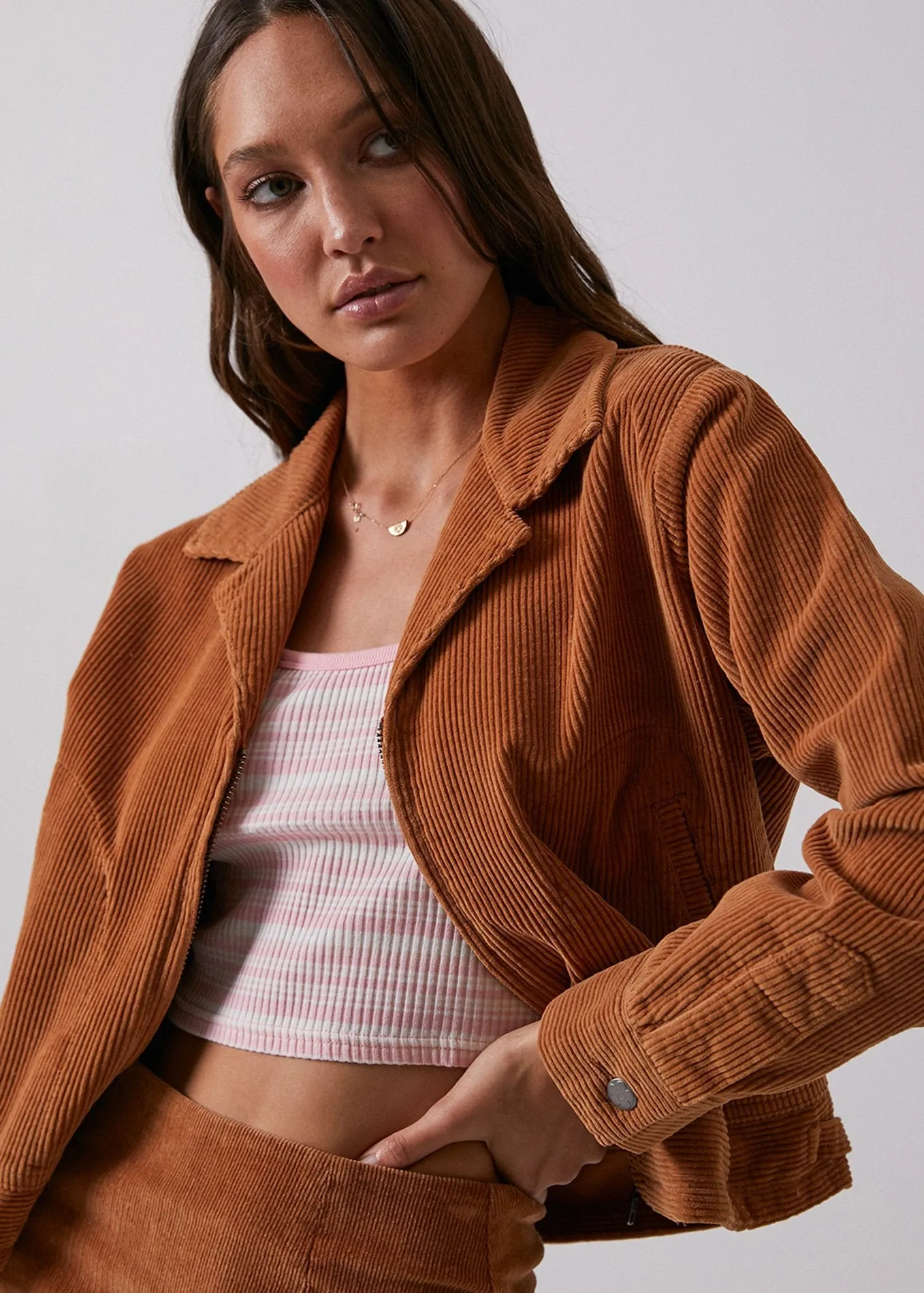 Afends Womens Honey  - Cord Bomber Jacket