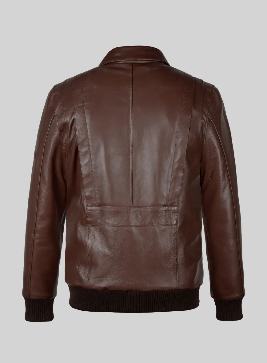 Airvoyant Bomber Leather Jacket