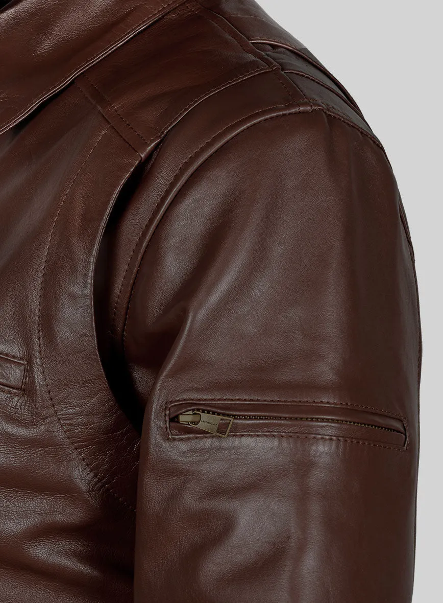 Airvoyant Bomber Leather Jacket