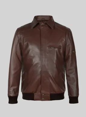 Airvoyant Bomber Leather Jacket