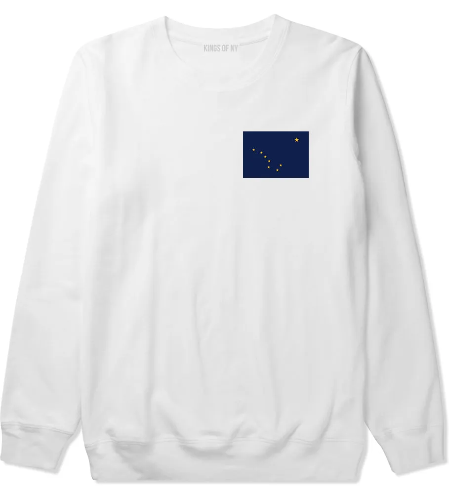 Alaska State Flag AK Chest Mens Crewneck Sweatshirt