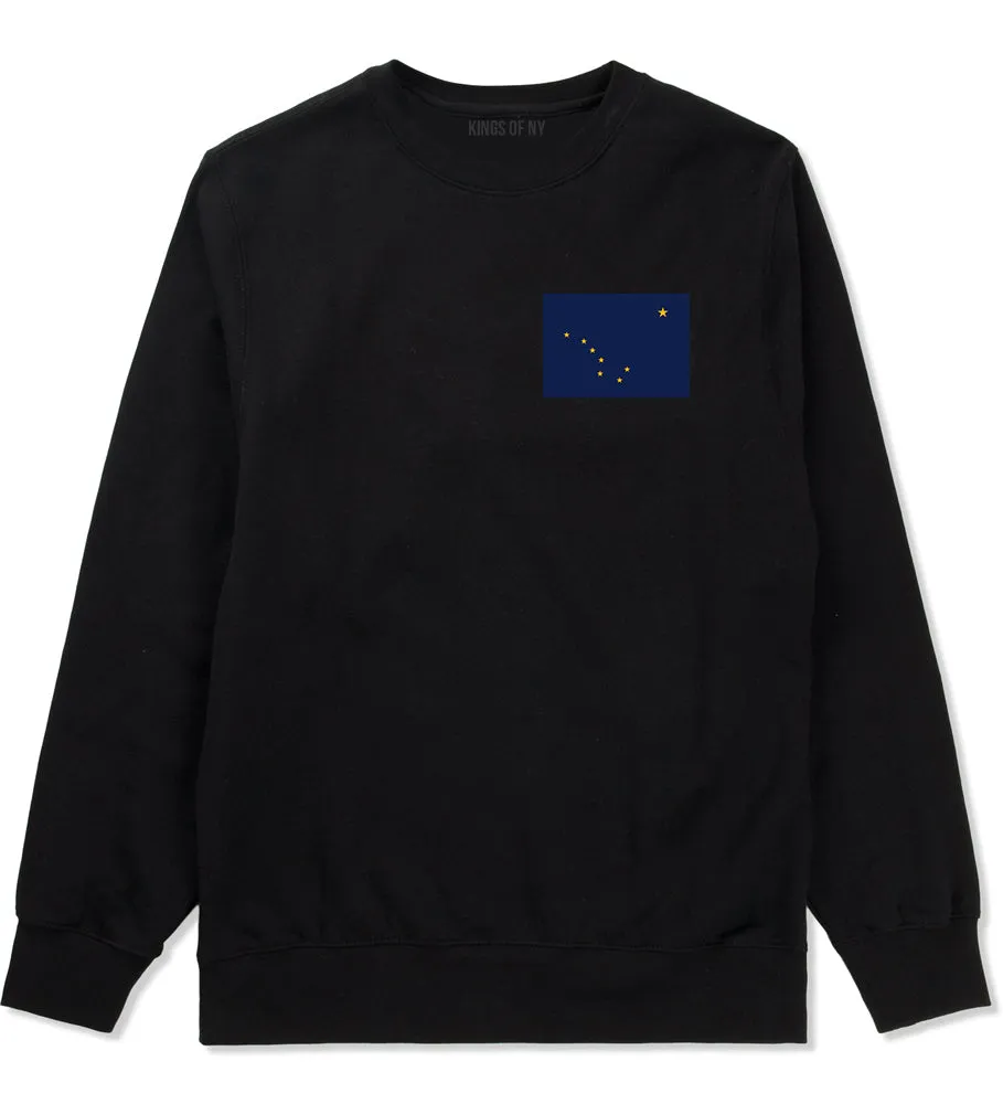 Alaska State Flag AK Chest Mens Crewneck Sweatshirt