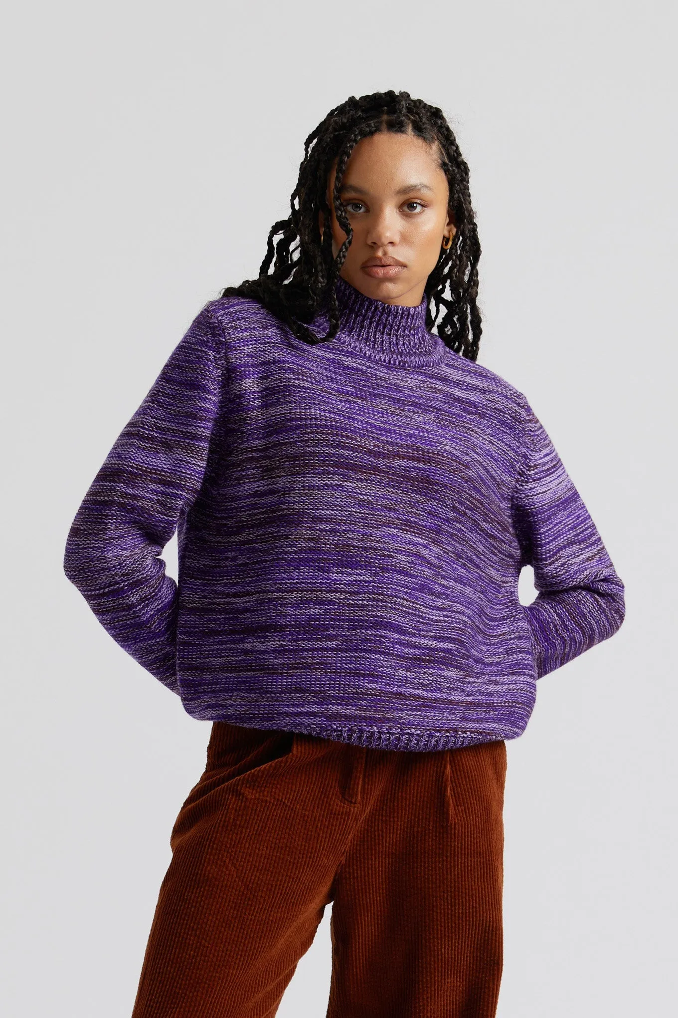 Amanda Fine Merino Wool Jumper Lavender