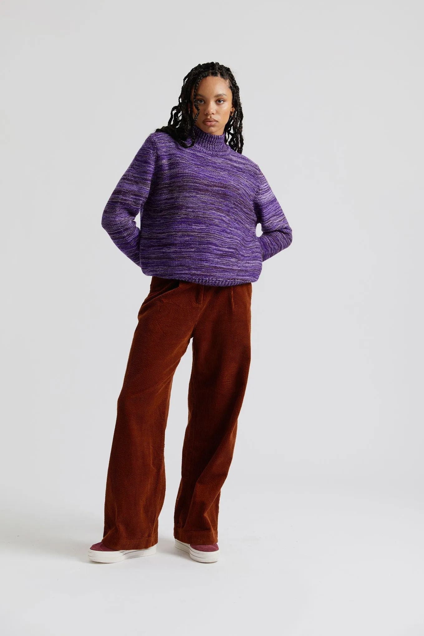 Amanda Fine Merino Wool Jumper Lavender