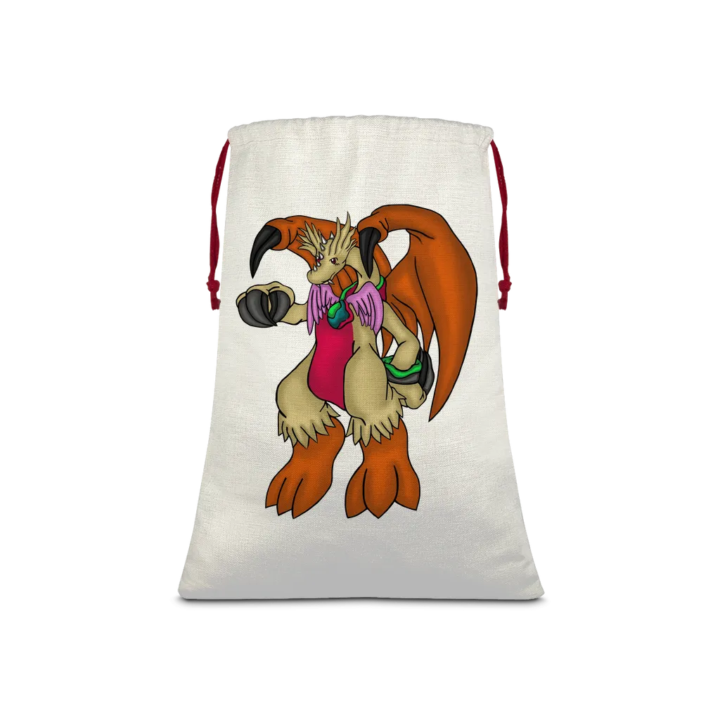 Angechardragon Sublimation Linen Drawstring Sack