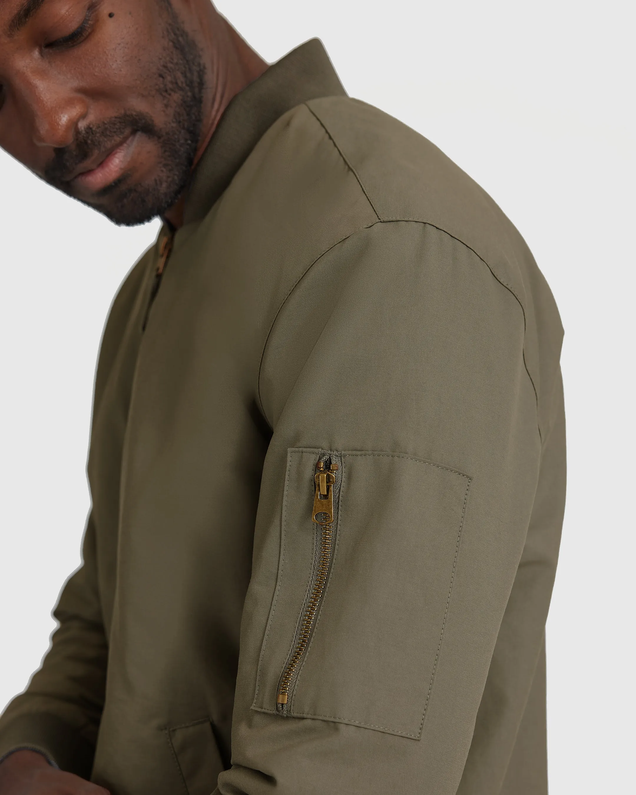 Army Green Bomber Jacket