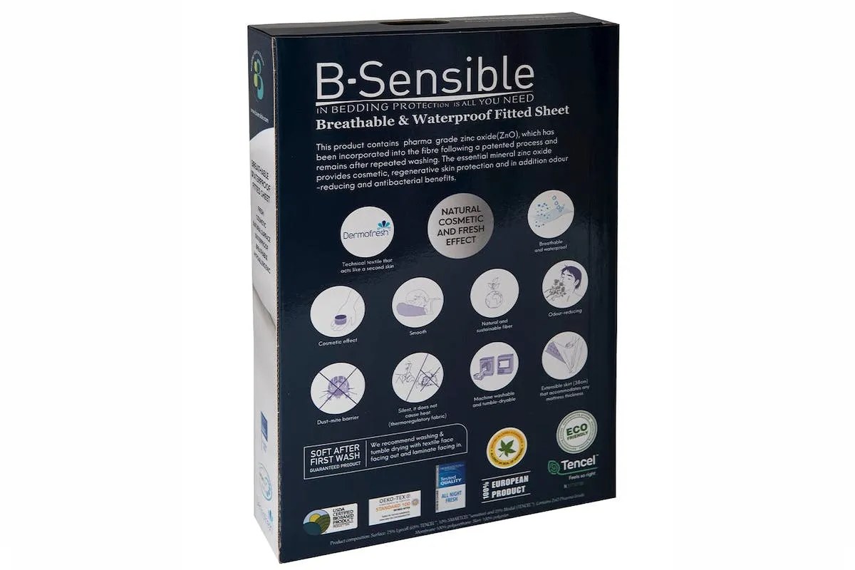 B-Sensible | Mattress Protector | Extra Deep | Single |  White