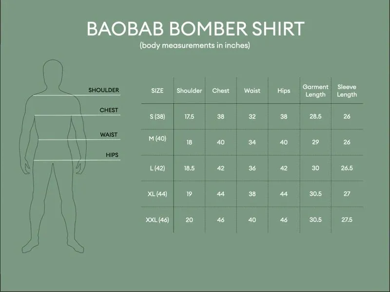 Baobab Bomber Shirt - Black