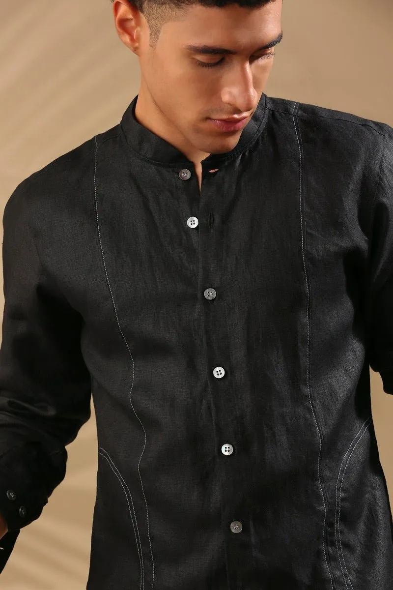 Baobab Bomber Shirt - Black