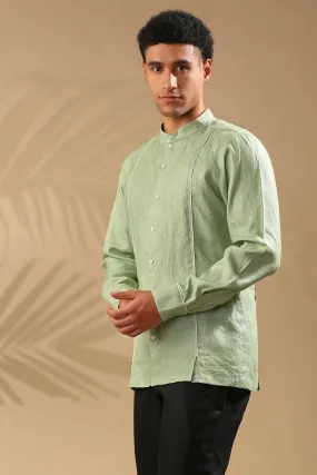 Baobab Bomber Shirt - Sage Green