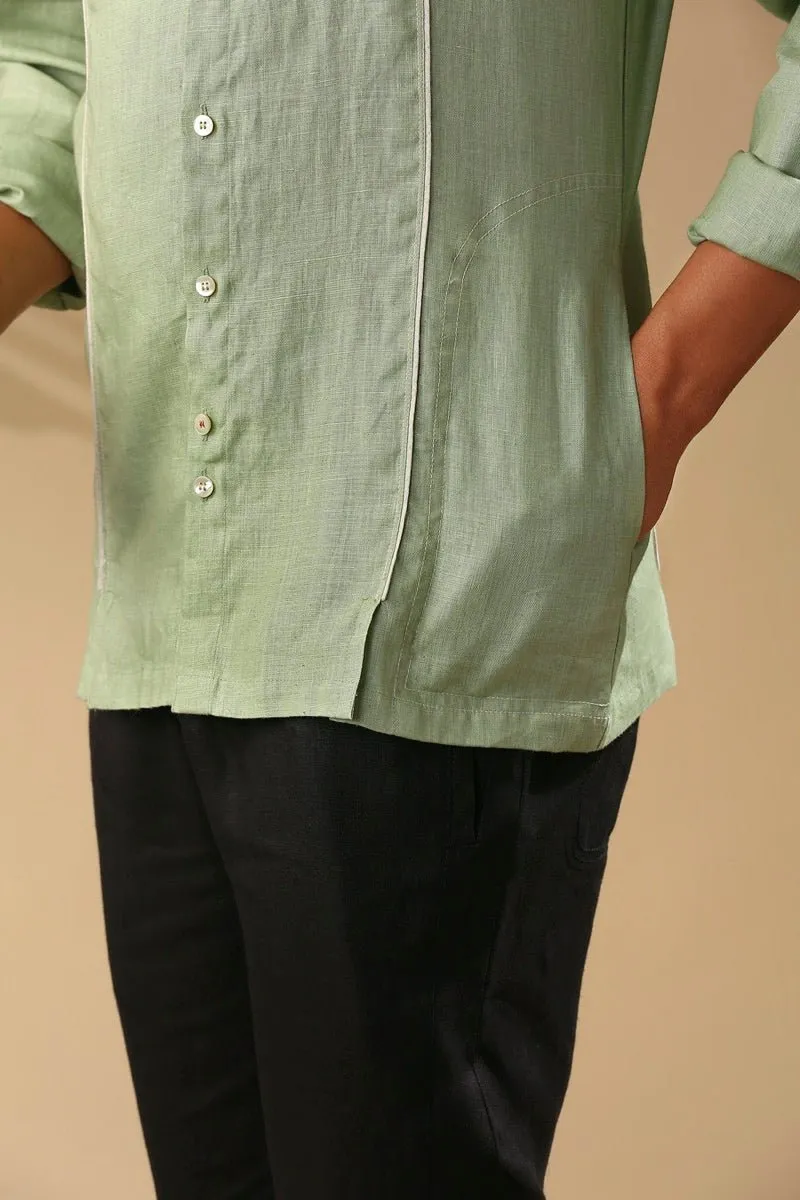 Baobab Bomber Shirt - Sage Green