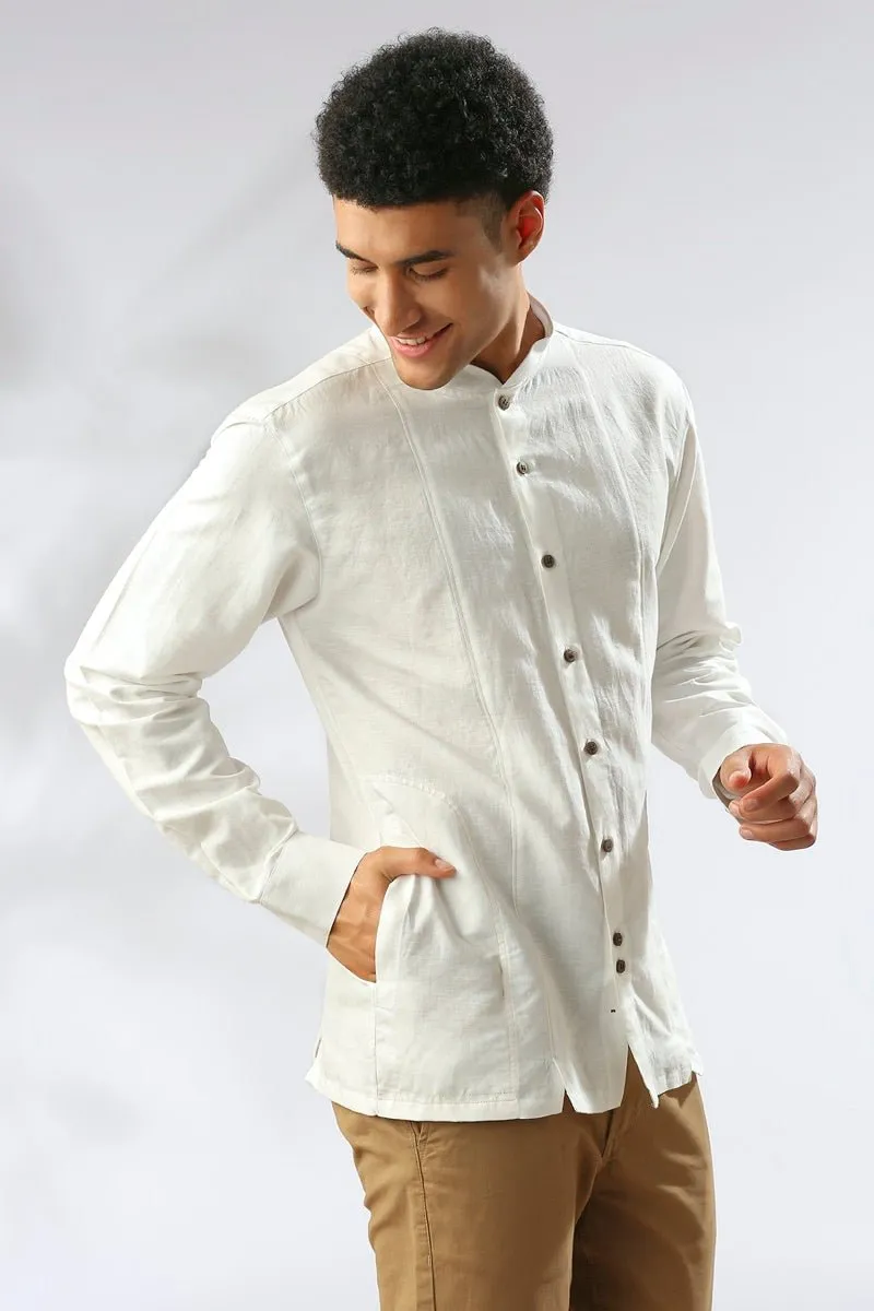 Baobab Bomber Shirt - White