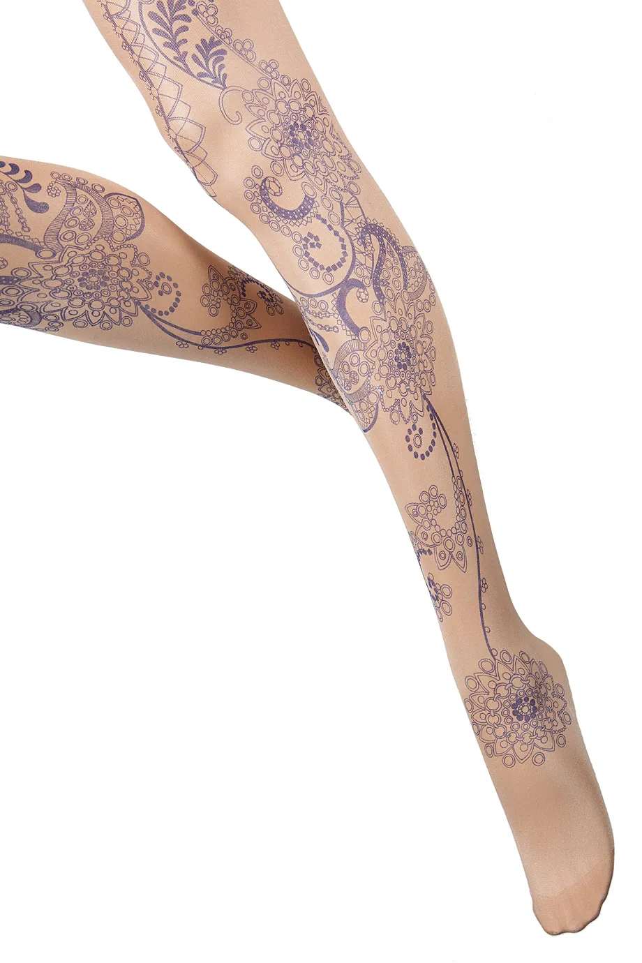 BEBAROQUE GABRIELLA Nude Blue Tights