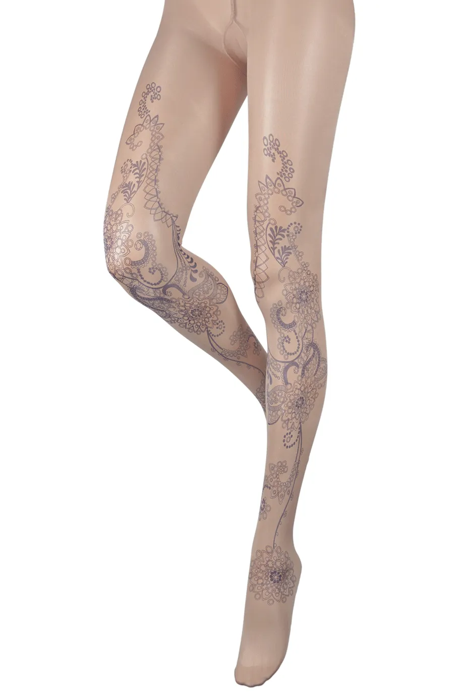 BEBAROQUE GABRIELLA Nude Blue Tights