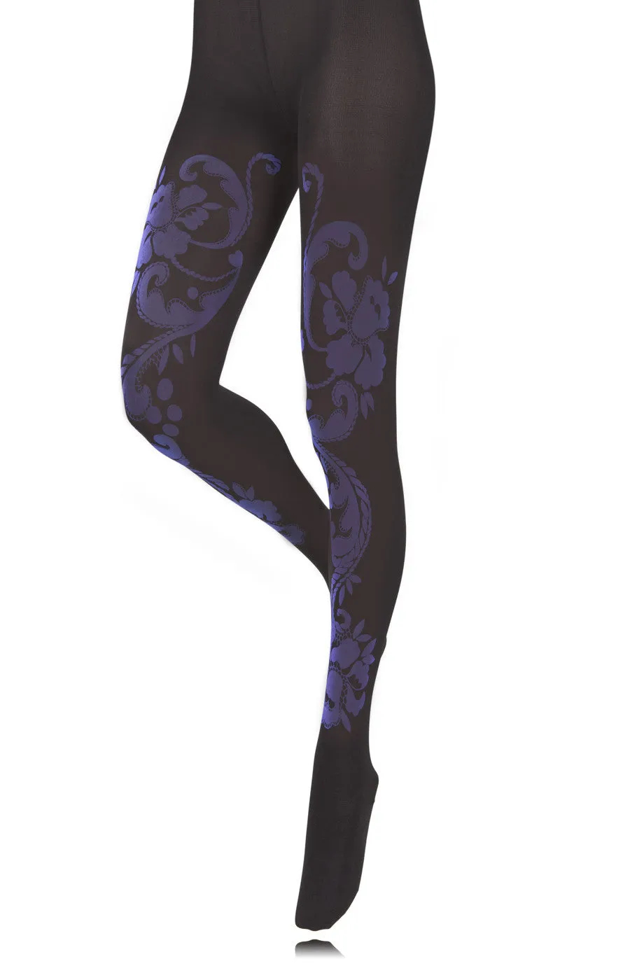 BEBAROQUE SEA HOLLY Purple Tights