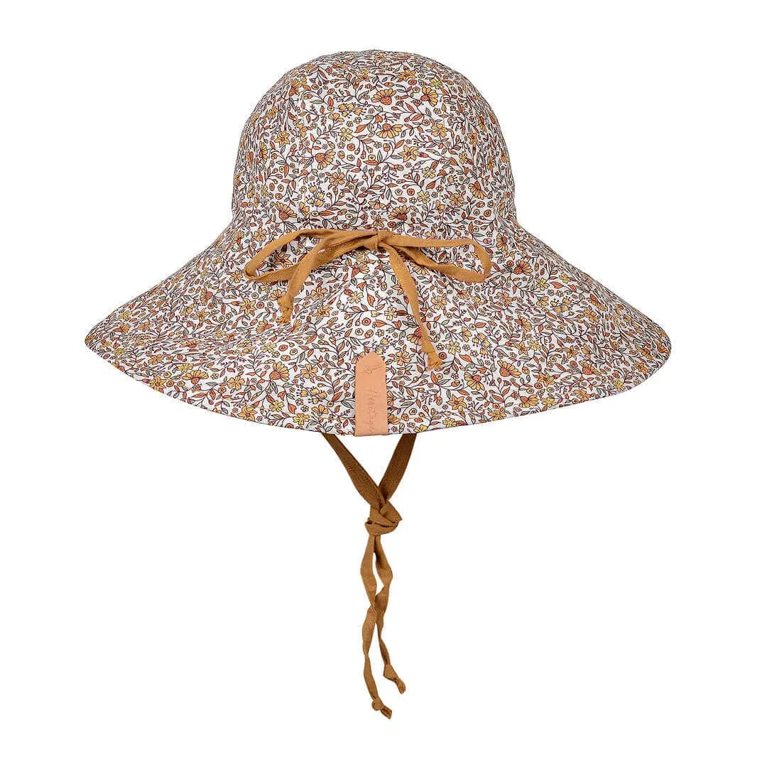 Bedhead Sightseer Girls Wide-Brimmed Sun Hat - Mary/Maize