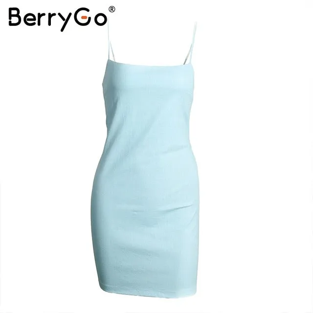 BerryGo Bow casual linen sexy dress Backless 2017 beach summer dress women sundress Slim fit bodycon white short dress vestidos