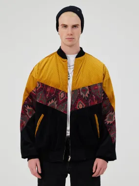 BLACK & YELLOW UNISEX BOMBER JACKET XXXL