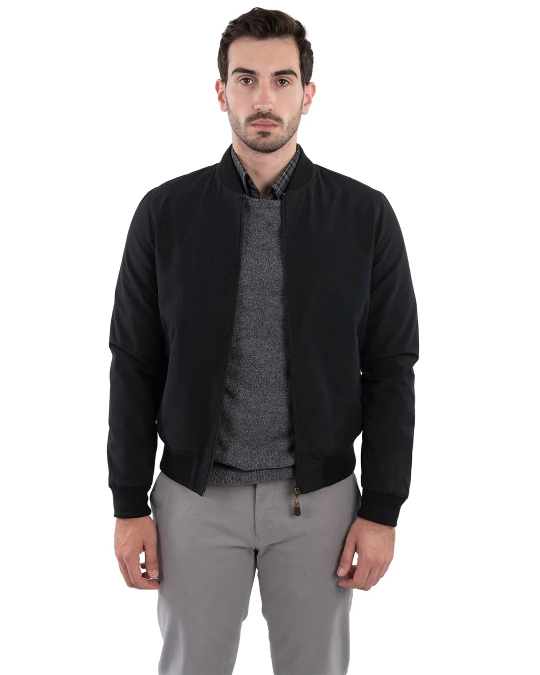 Black Bomber Jacket