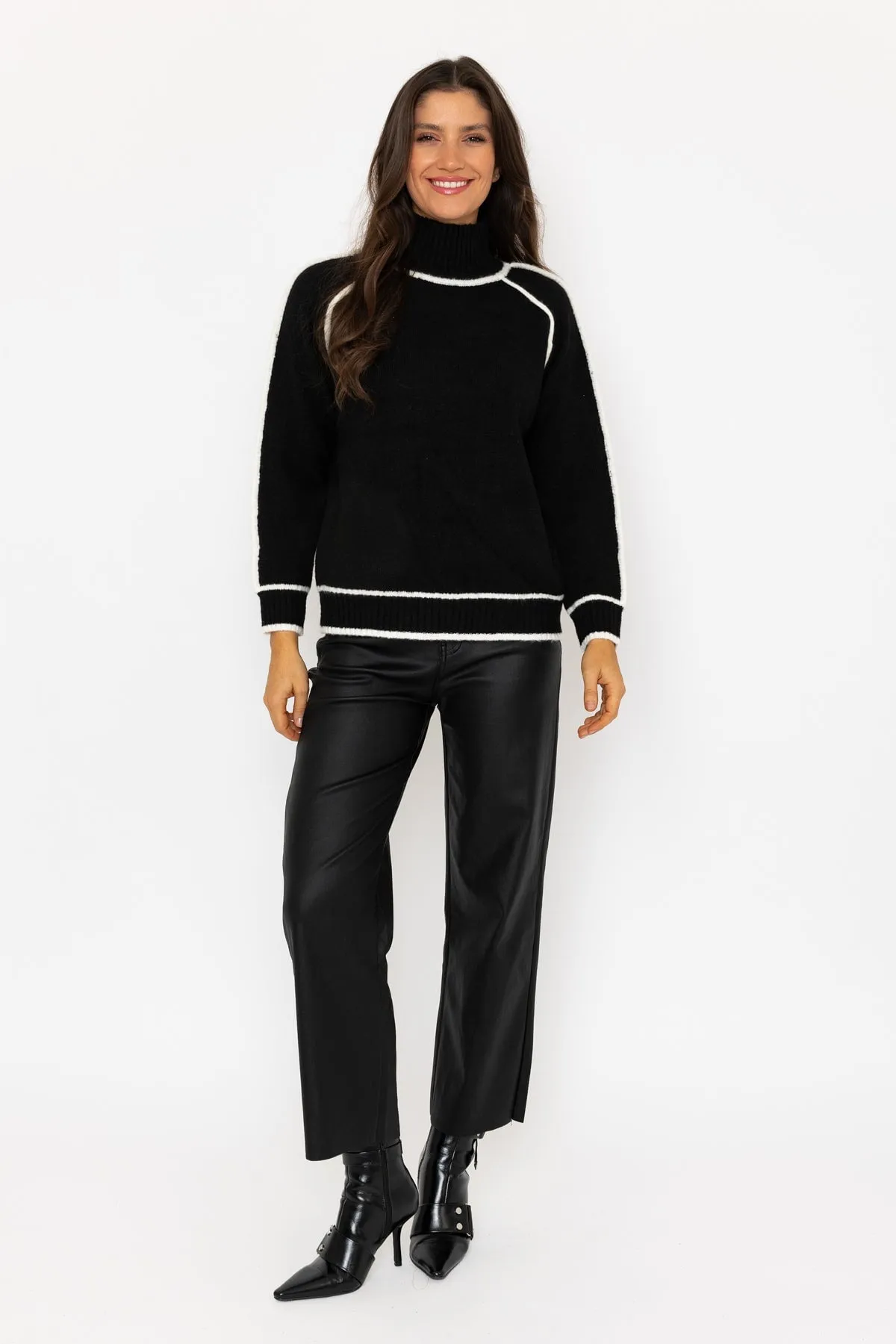 Black Contrast Edge Jumper