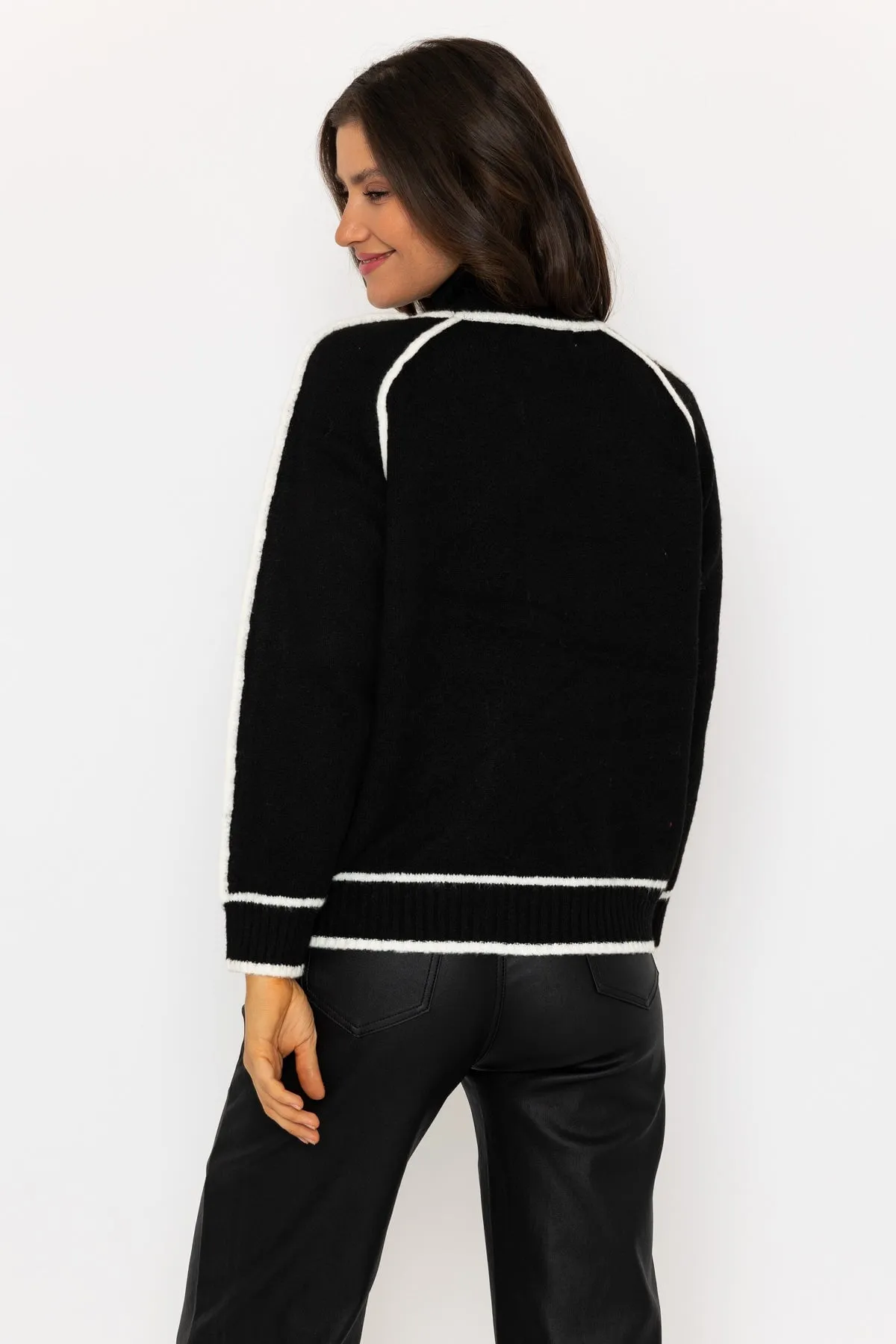 Black Contrast Edge Jumper