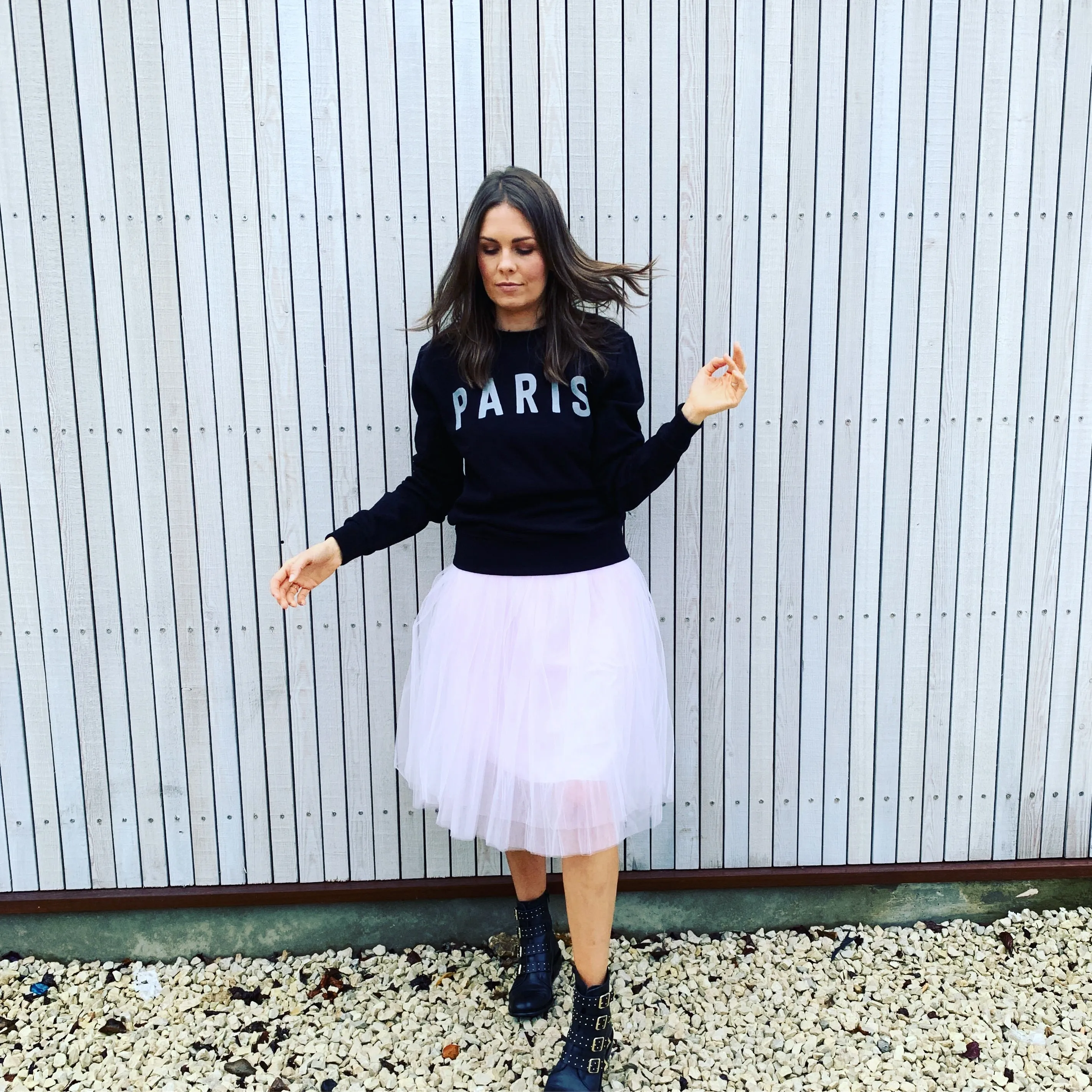 Black PARIS sweatshirt