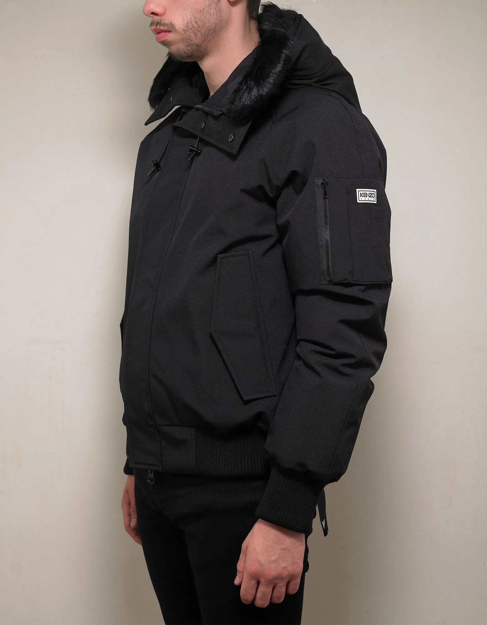 Black Short Down Parka Jacket