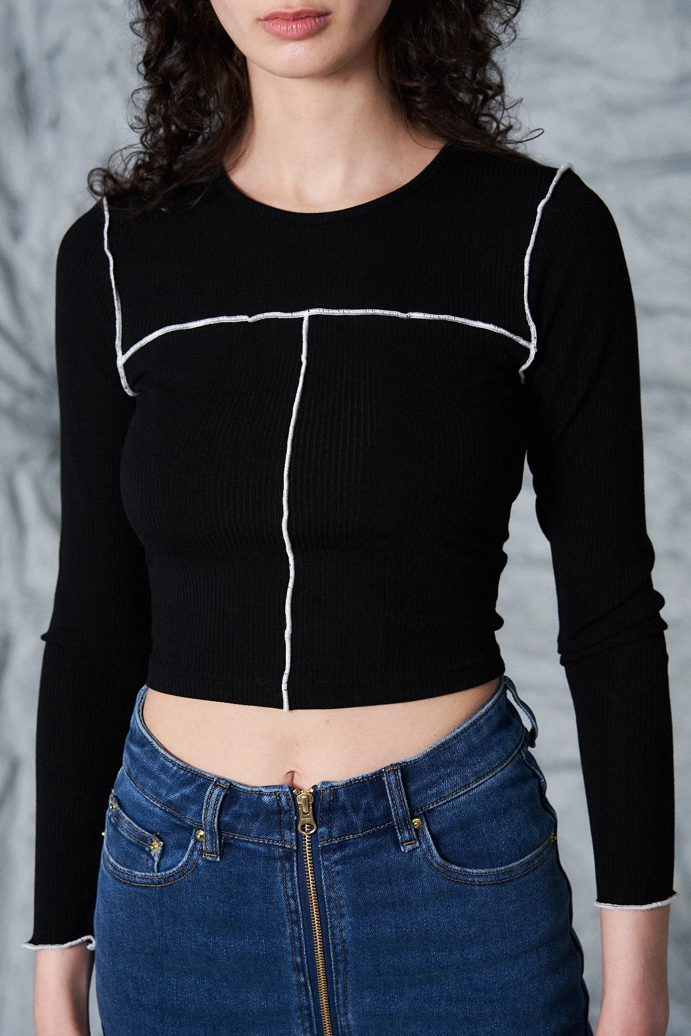 Black Tencel Long Sleeve