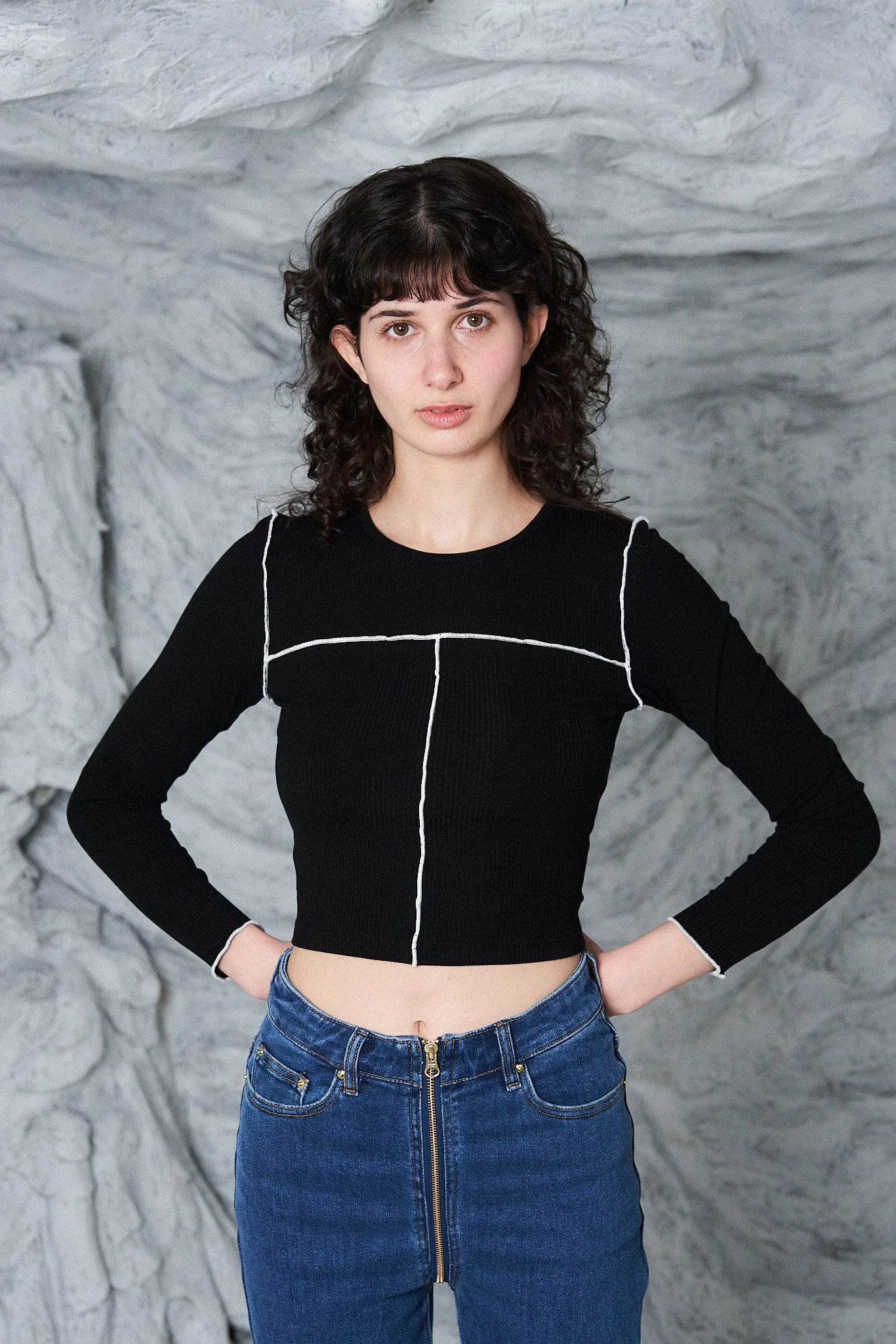 Black Tencel Long Sleeve