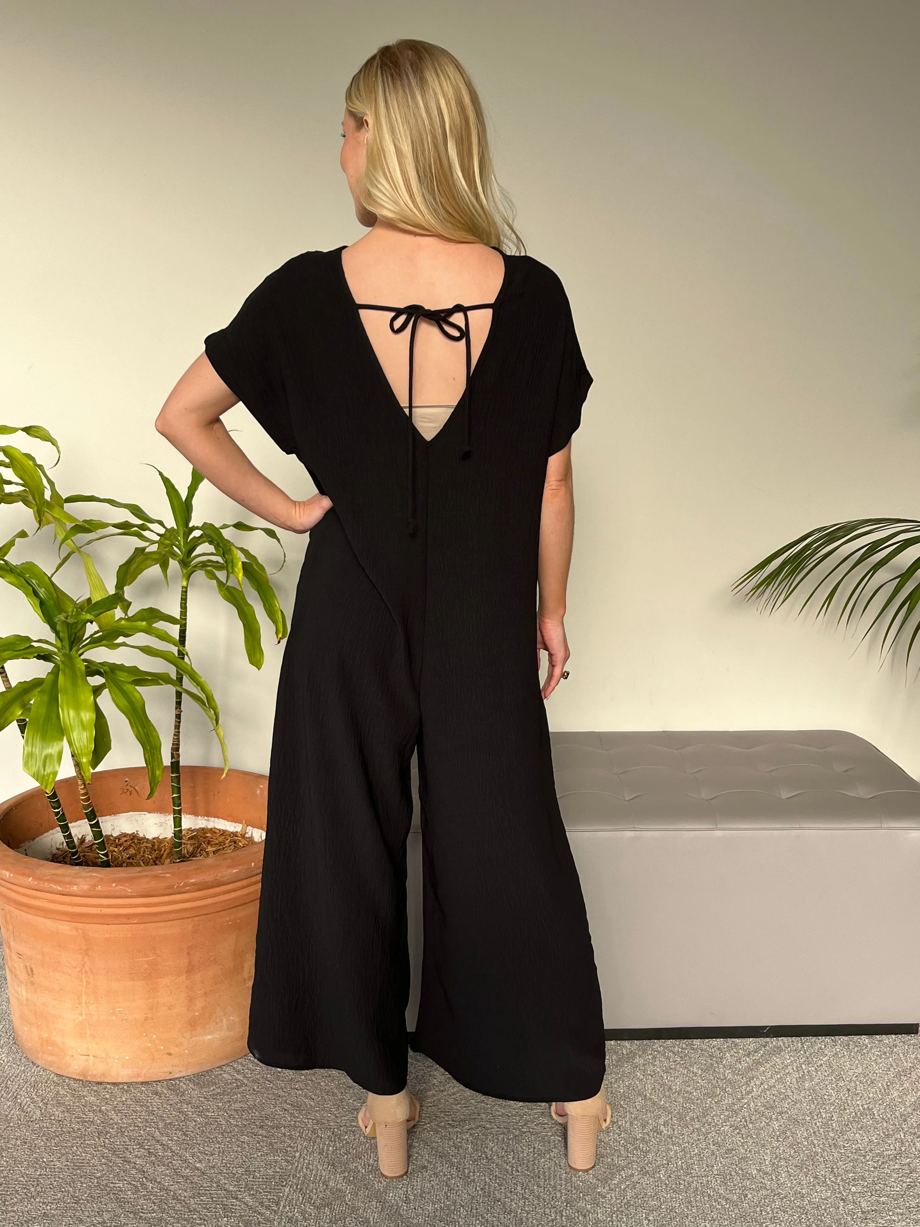 Black Wide Leg Jumper