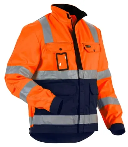 Blaklader High Visibility Safety Work Jacket with Multiple Pockets - 4023 (non-waterproof)