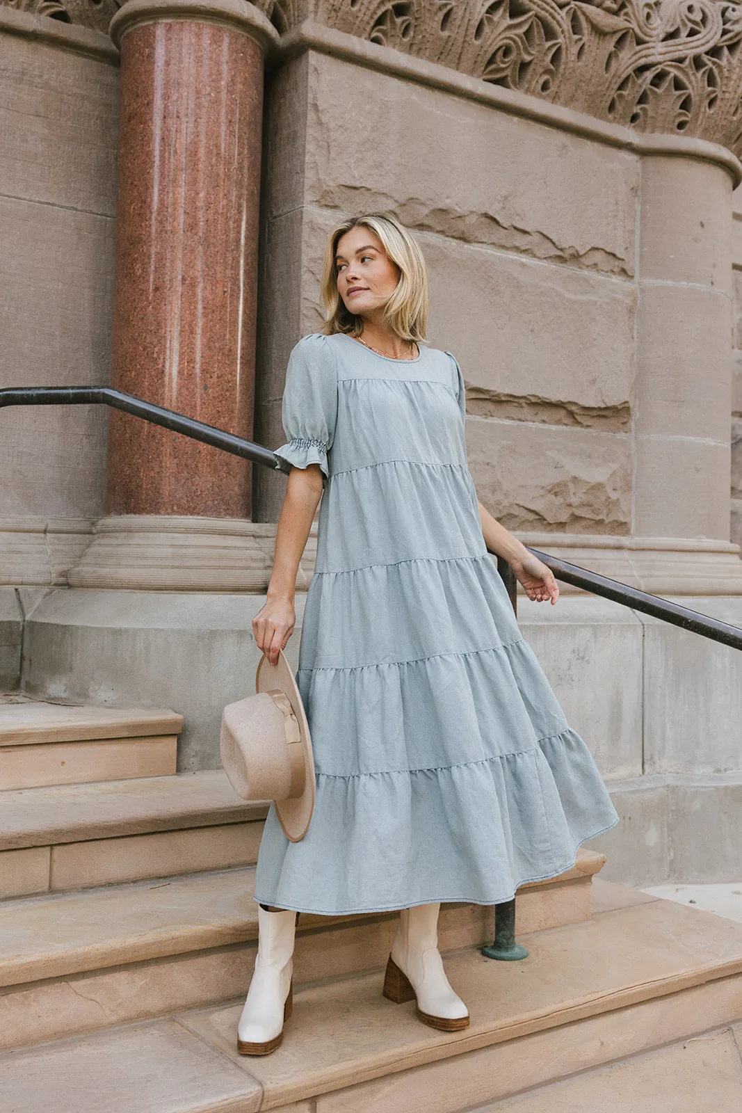 Bohemian Dream Dress // Light Denim