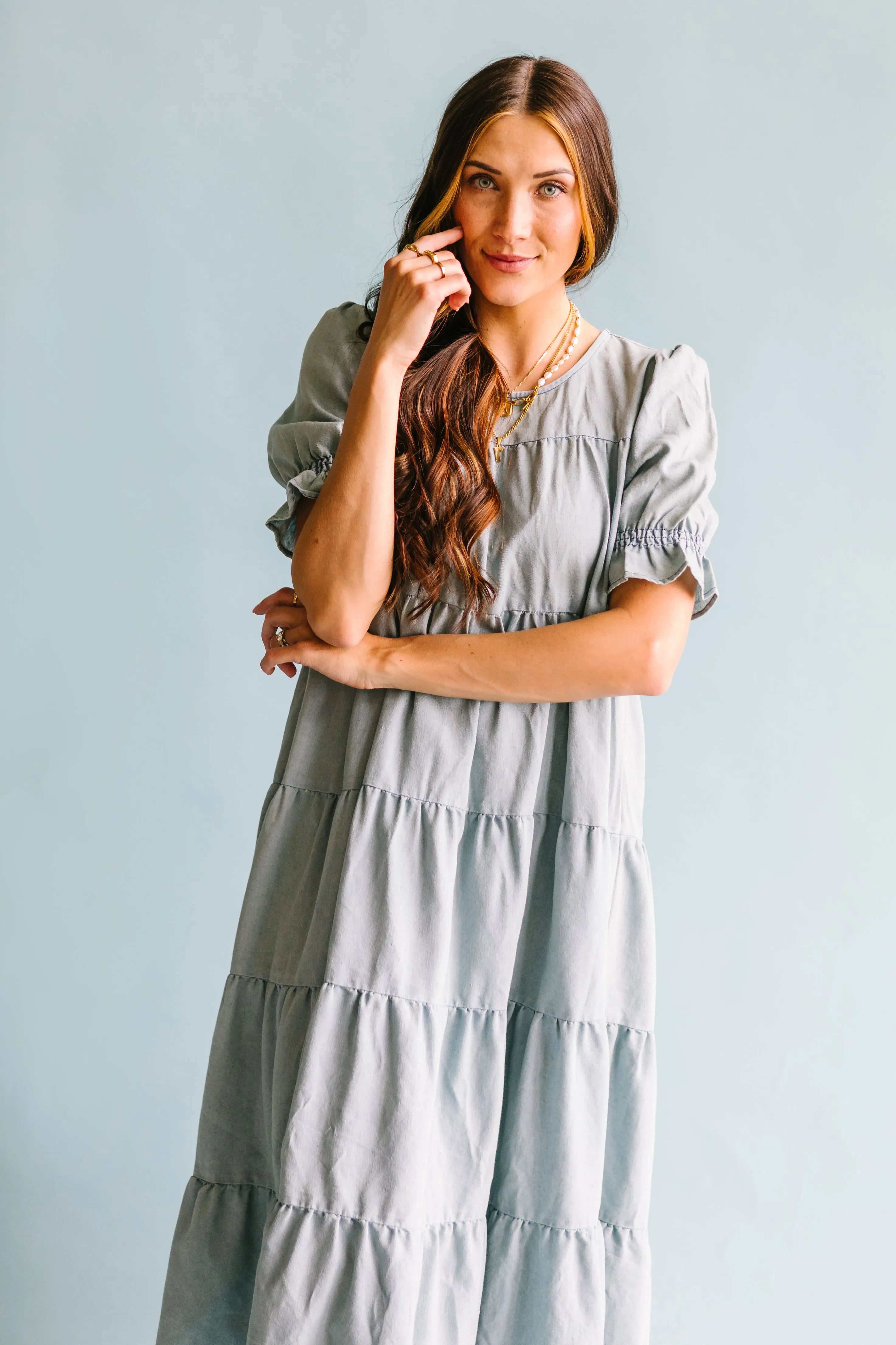 Bohemian Dream Dress // Light Denim