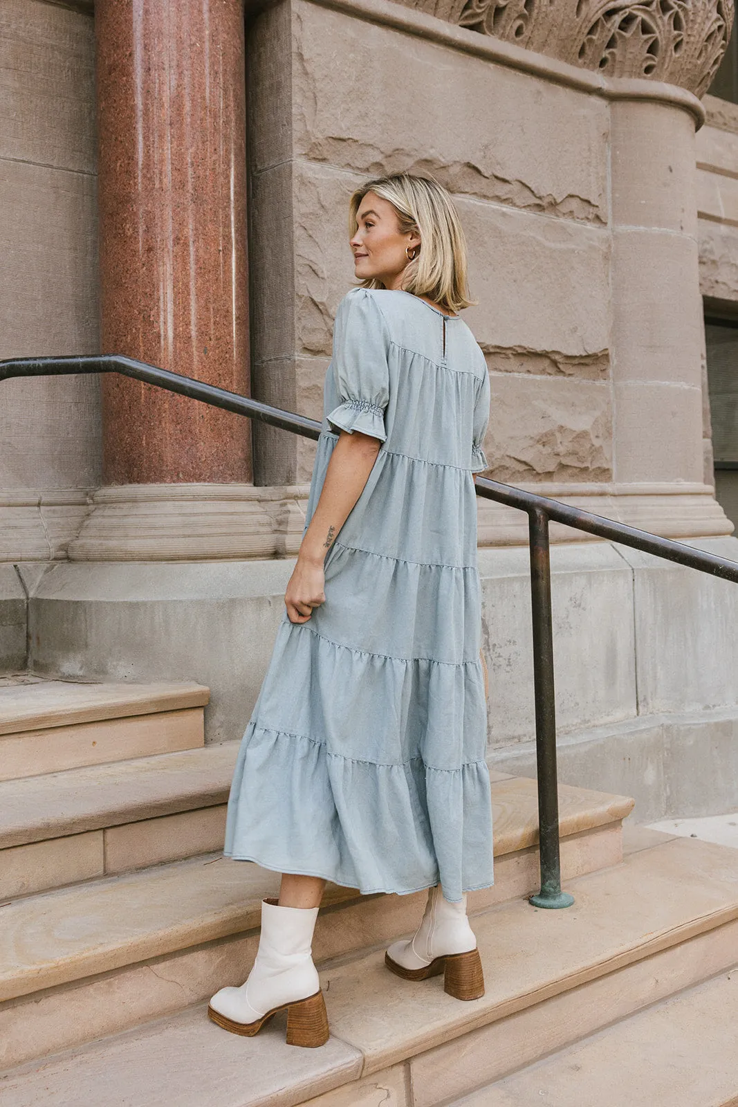 Bohemian Dream Dress // Light Denim