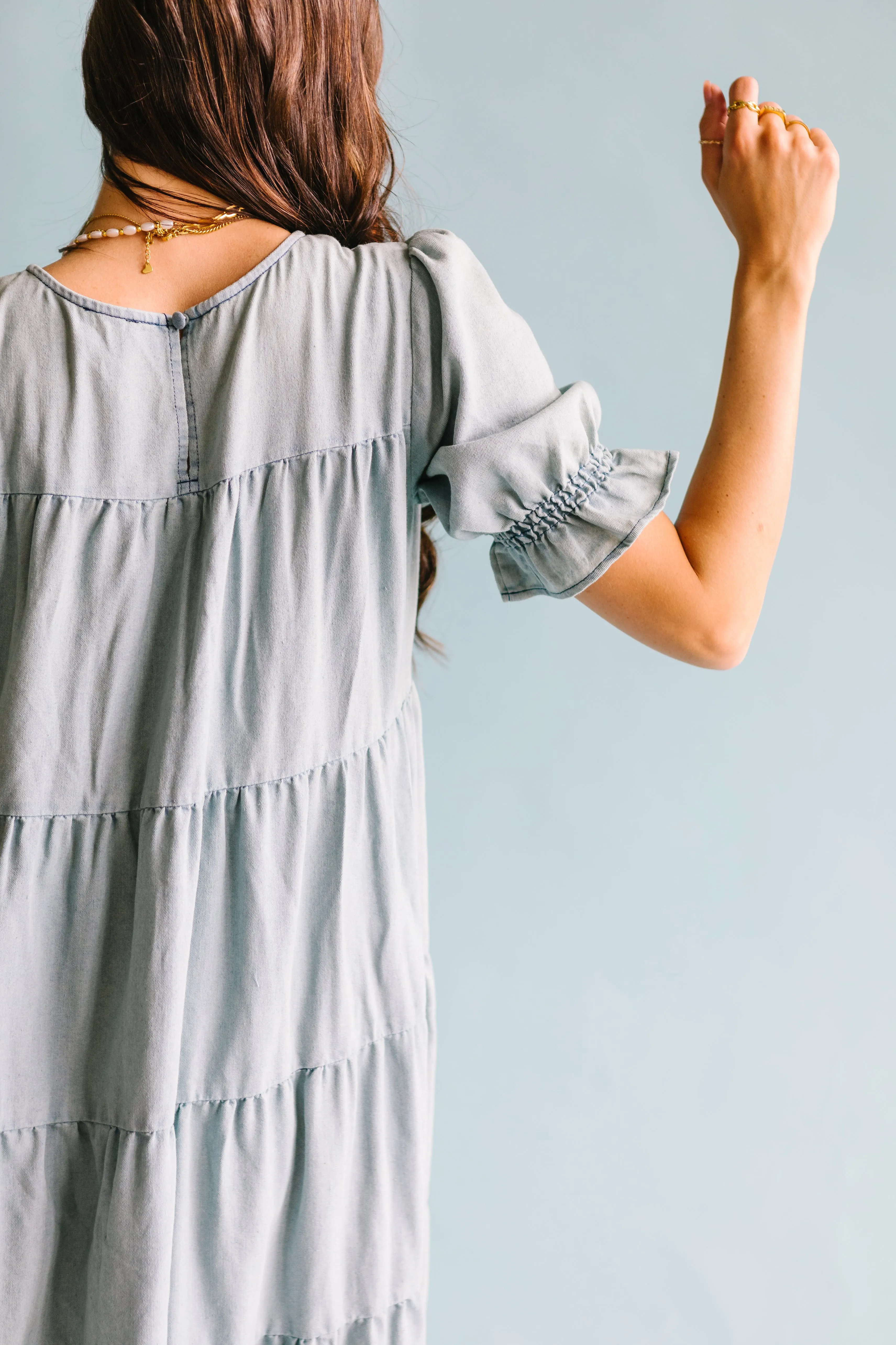 Bohemian Dream Dress // Light Denim