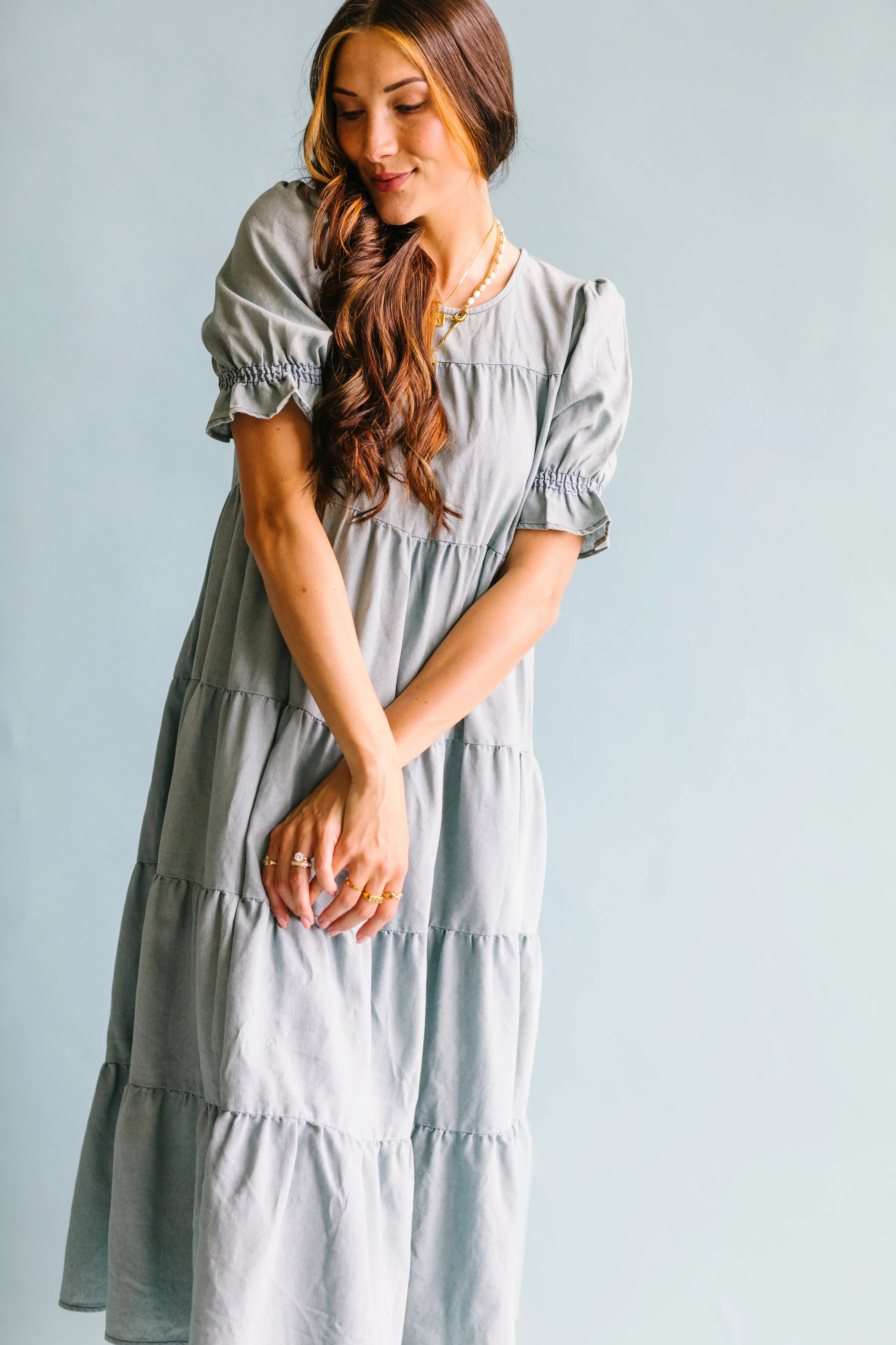 Bohemian Dream Dress // Light Denim