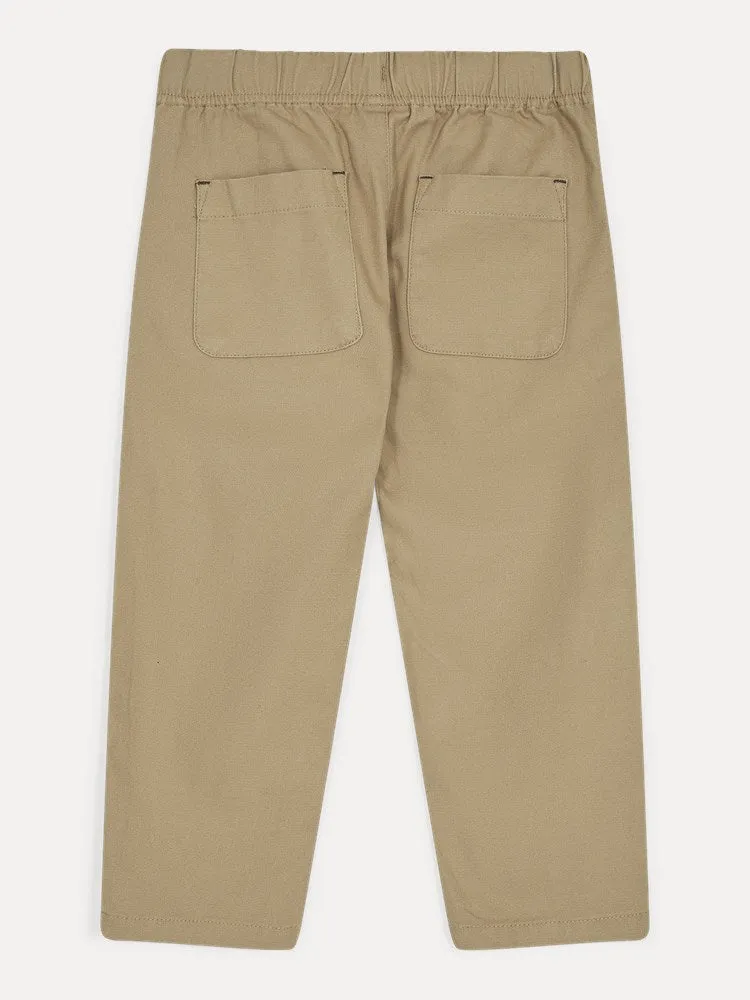 Boy's Enrico Pull On Chinos - Sand