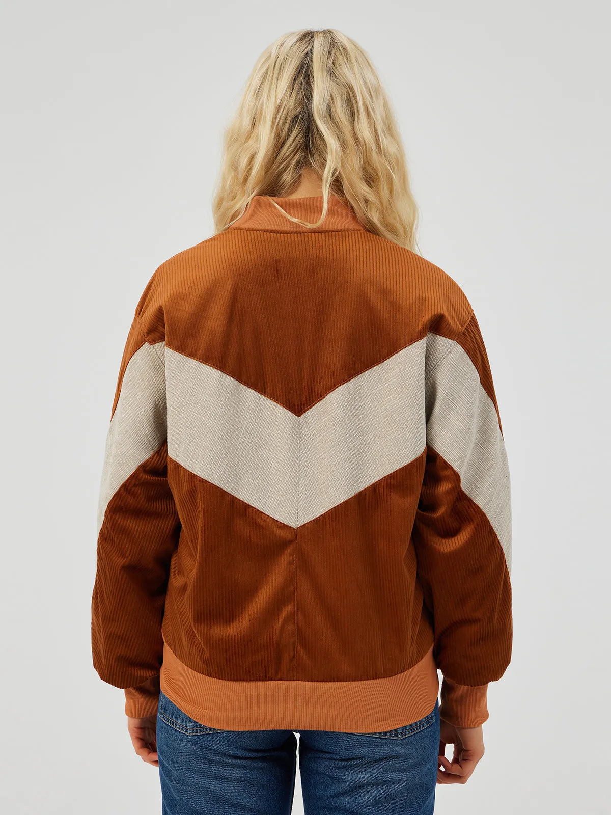 BROWN UNISEX BOMBER JACKET XS