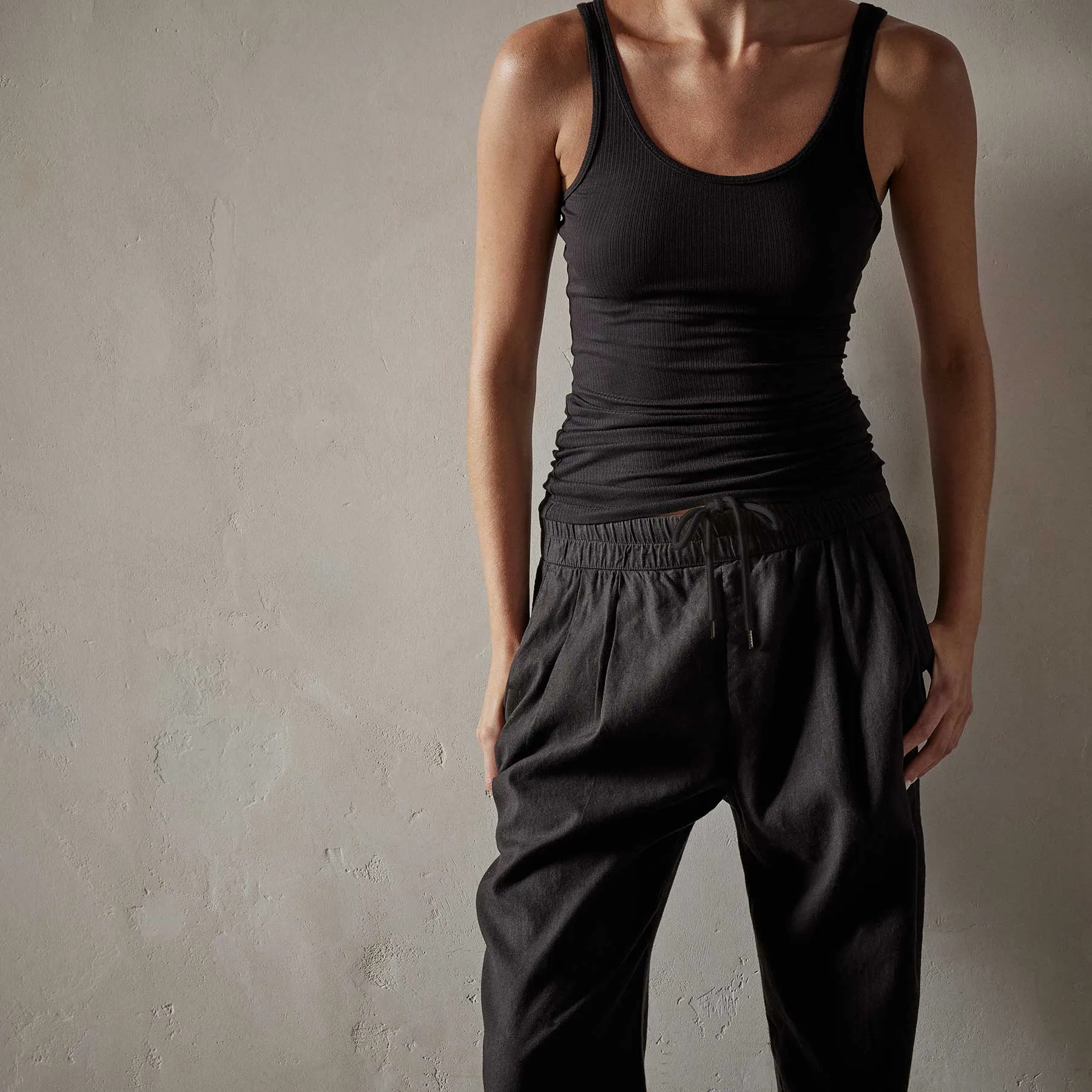 Canyon Linen Pant - Black