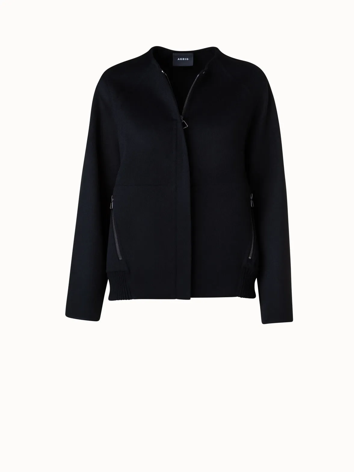 Cashmere Double-Face Bomber Jacket