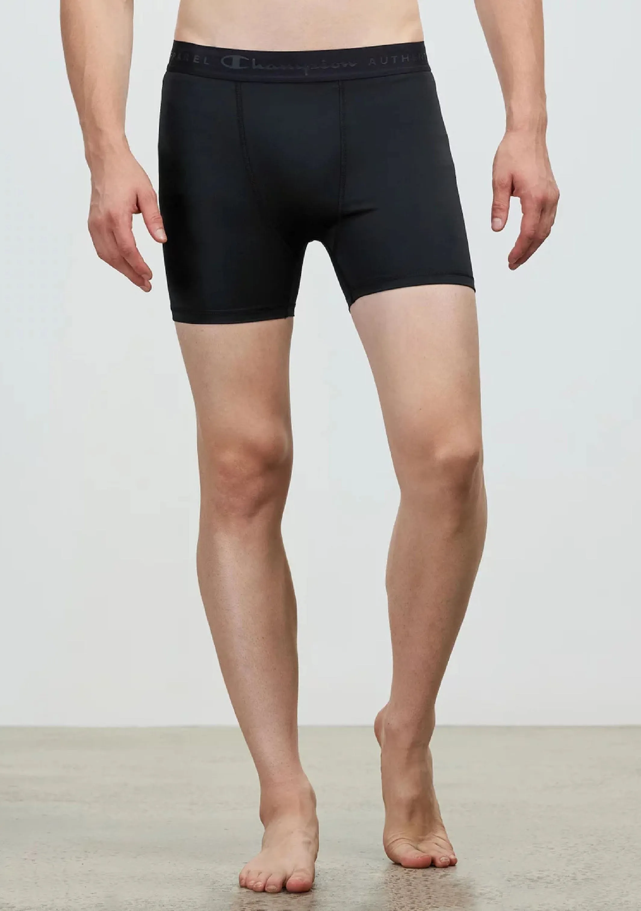 Champion Mens Powercore Mid Shorts <BR> AX9AN BLK