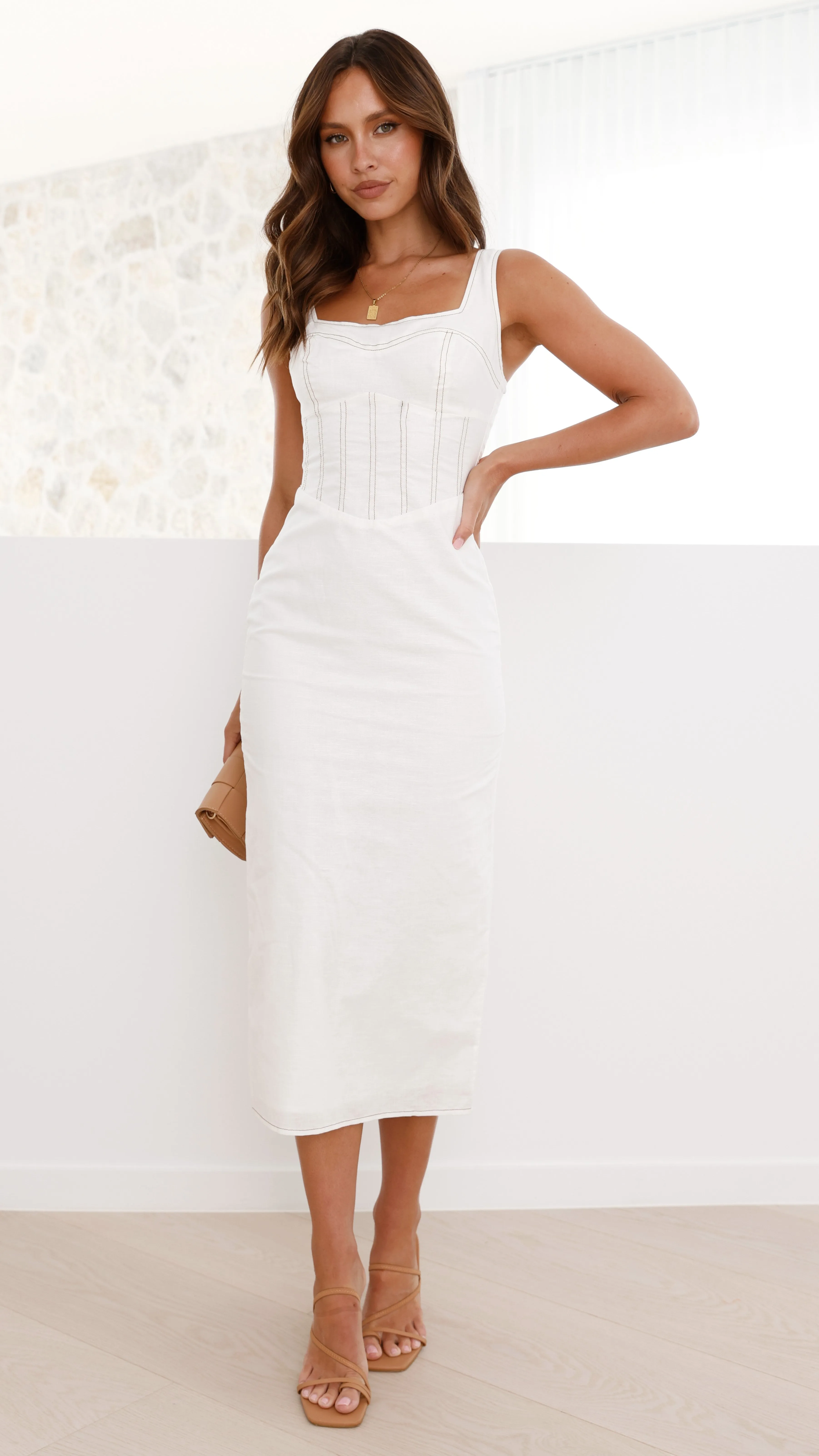 Chaya Maxi Dress - White