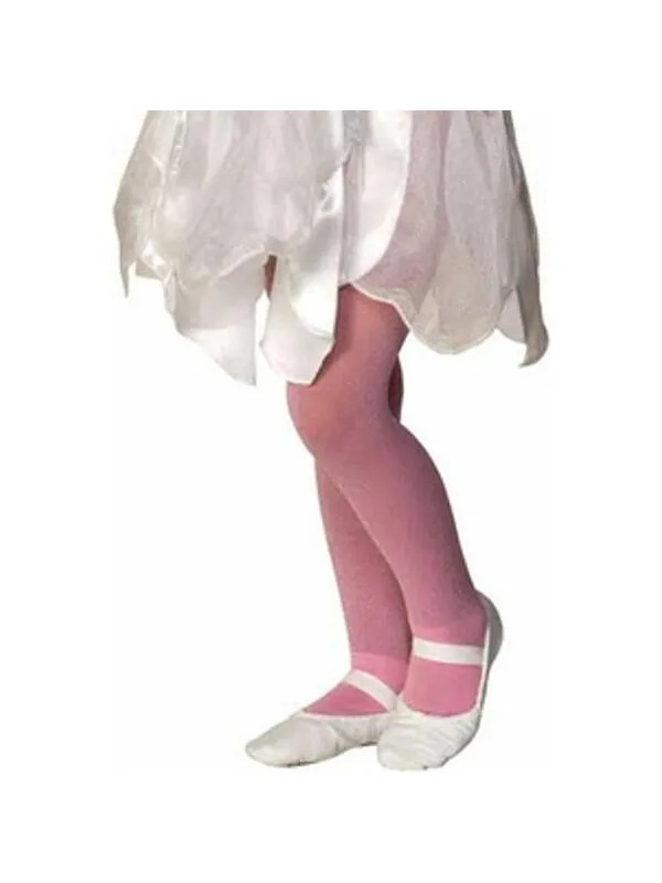 Child's Pink Sparkle Tights