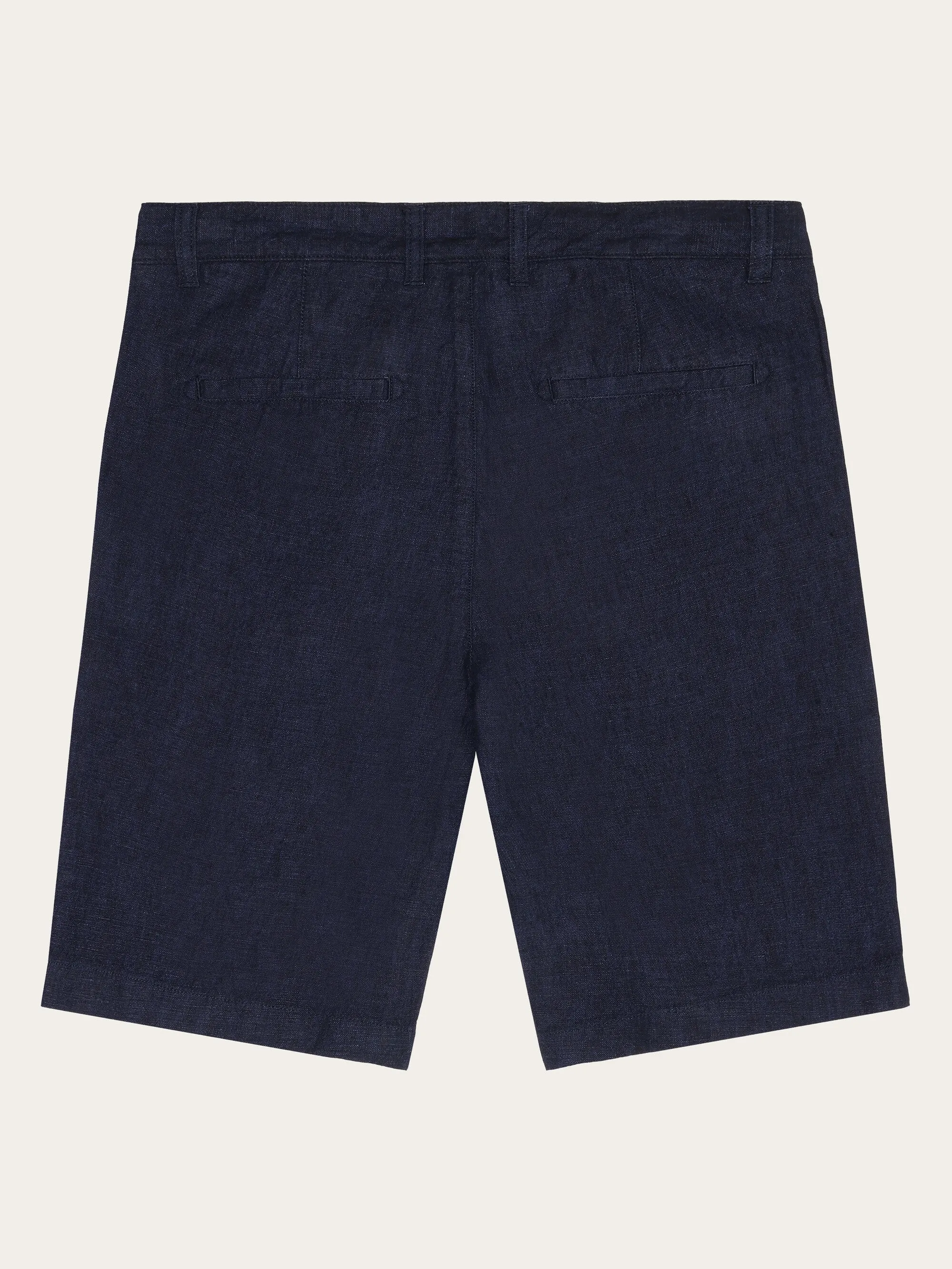 CHUCK regular linen shorts - GOTS/Vegan - Total Eclipse