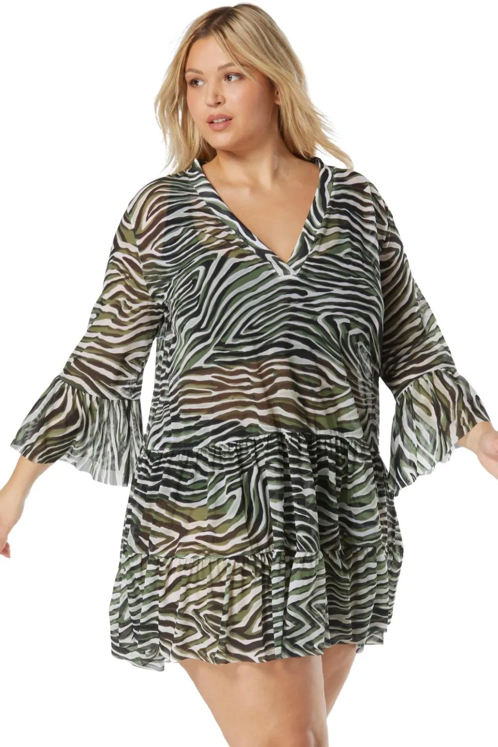 Coco Reef Wild Zebra Enchant Cover Up Dress (U29295)